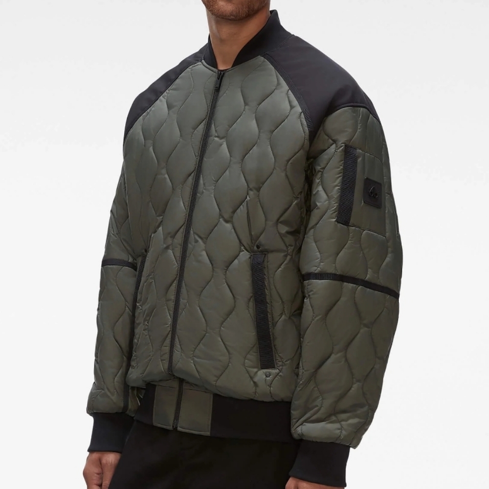 NEW Moose Knuckles XL Flushing Bomber Quilted Jacket Coat